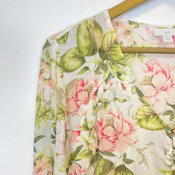 J. Jill Floral Cottage Core Button Down Blouse - Picture 11 of 13